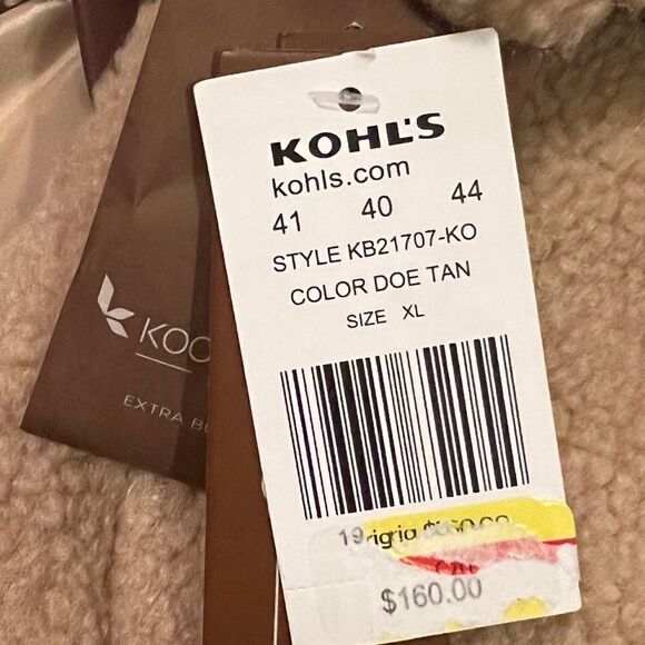 Koolaburra by UGG Women's Fuzzy Shirt Jacket Doe Tan Extra Large NWT - Picture 9 of 9